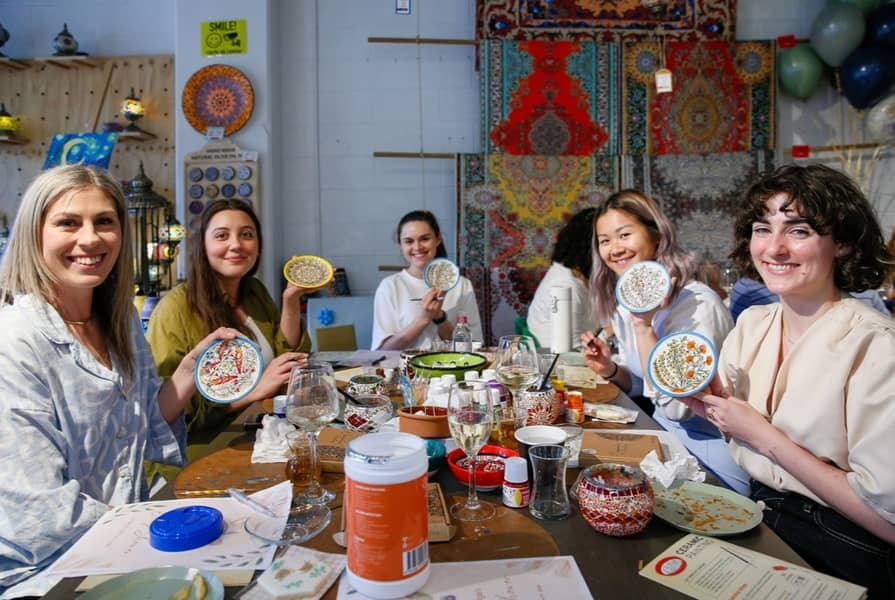 Ceramic Painting Classes: Bowls, Plates and Mugs