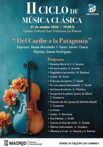 II Ciclo de Música Clásica. Del Caribe a la Patagonia
