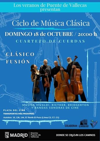 Clásico fusión. Cuarteto de cuerdas