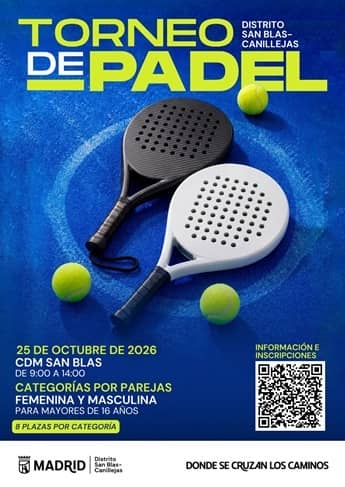Torneo de Pádel San Blas-Canillejas 2026