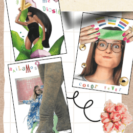 'Recortes de Humor', collage analógico de Luisa Moreno