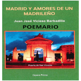 'Madrid y amores de un madrileño' de Juan José Vicioso Barbadillo