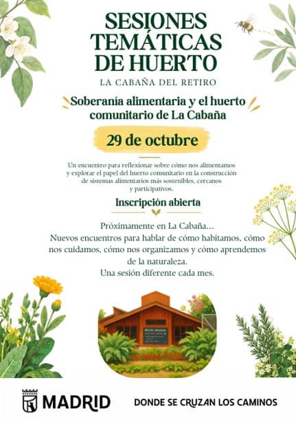 Sesiones temáticas de huerto