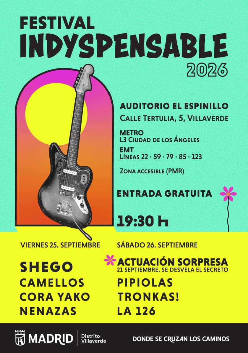 Festival Indyspensable 2026 - Distrito de Villaverde
