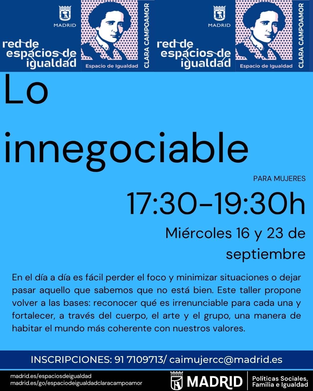 Lo innegociable