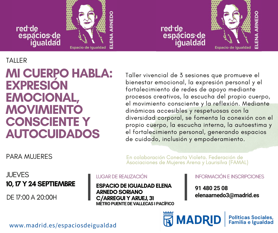 Mi cuerpo habla: expresión emocional, movimiento consciente y autocuidados
