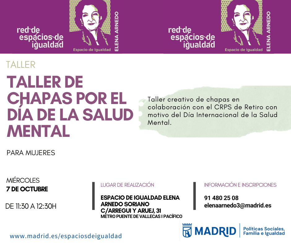 Taller de chapas por el Día Mundial de la Salud Mental