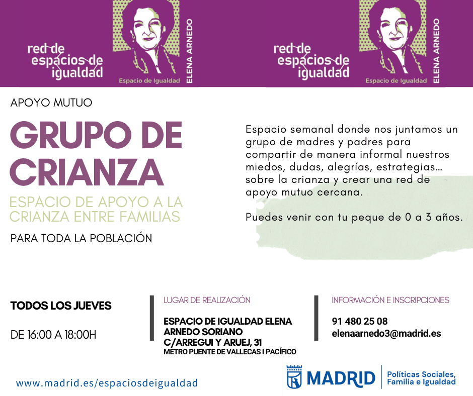Grupo de crianza. Espacio de Igualdad Elena Arnedo