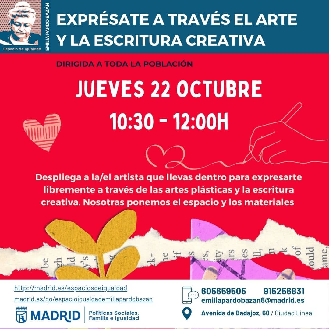 Exprésate a través el arte y la escritura creativa