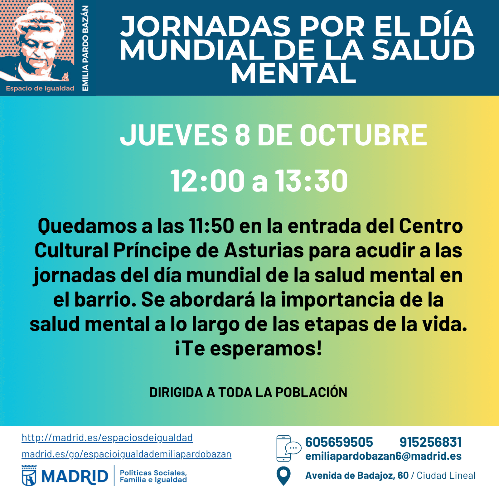 Jornada por el Día Mundial de la Salud Mental en distrito Barajas