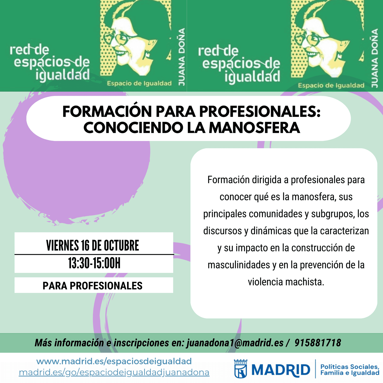 Formación para profesionales: Conociendo la manosfera