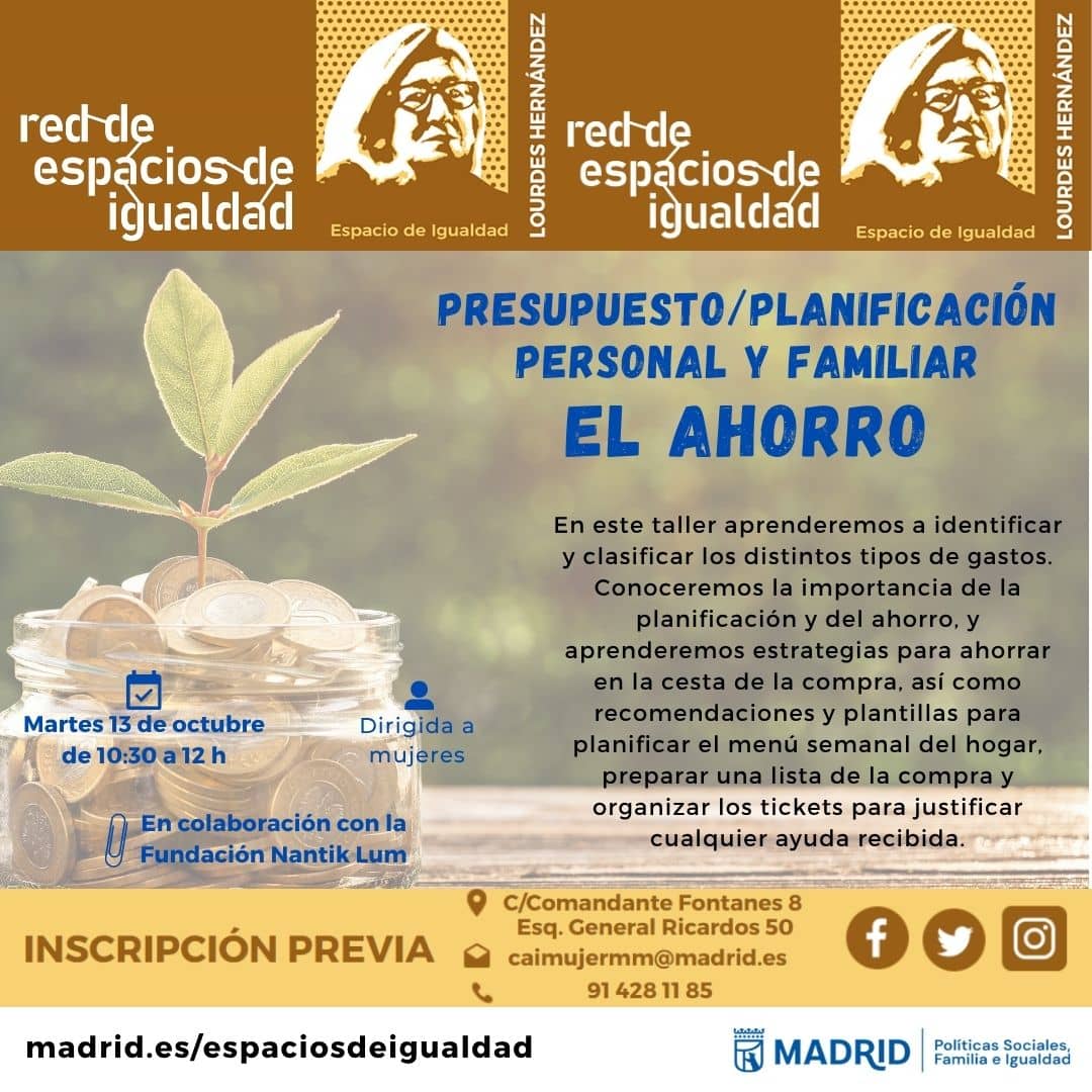 Presupuesto / planificación personal y familiar: el ahorro