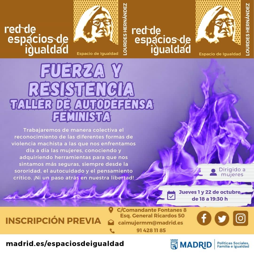 Fuerza y Resistencia. Autodefensa feminista en el Espacio de Igualdad Lourdes Hernández