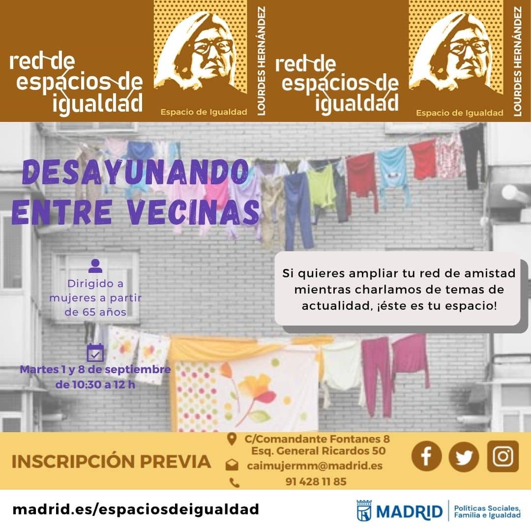 Desayunando entre vecinas
