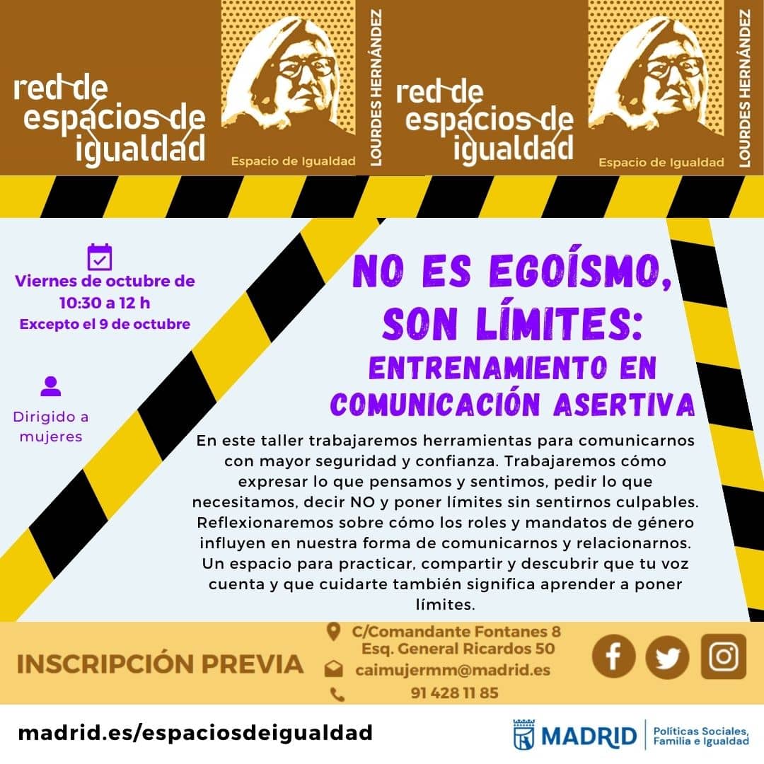 No es egoísmo, son límites: entrenamiento en comunicación asertiva.