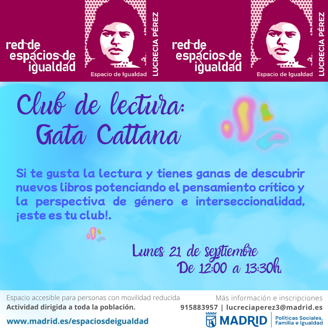 Club de lectura 'Gata Cattana'. Espacio de Igualdad Lucrecia Pérez