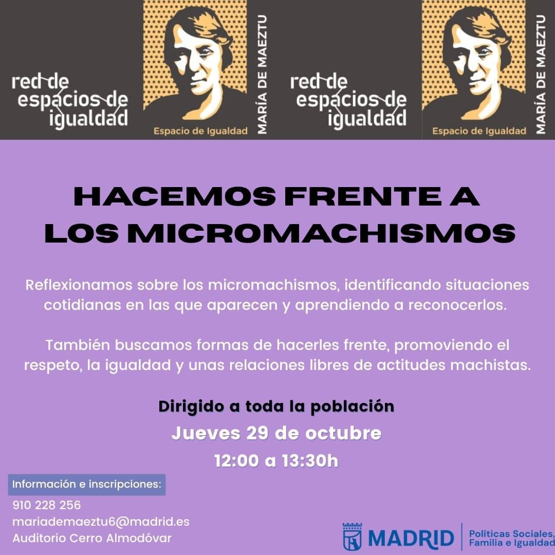 Hacemos frente a los micromachismos