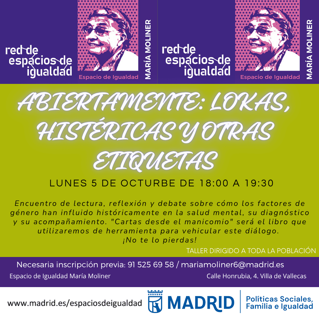 Abiertamente: lokas, histéricas y otras etiquetas