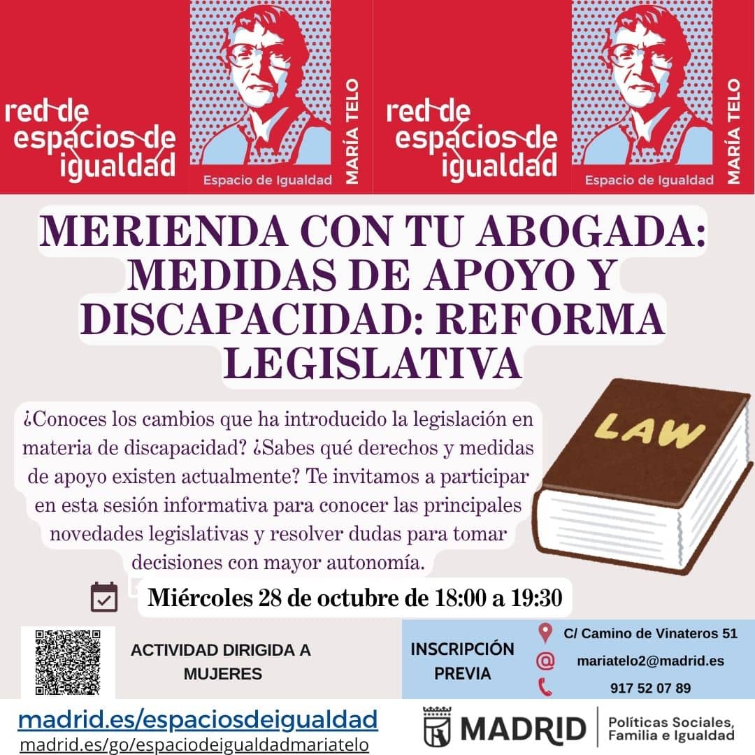 Merienda con tu abogada: Medidas de apoyo y discapacidad: Reforma legislativa