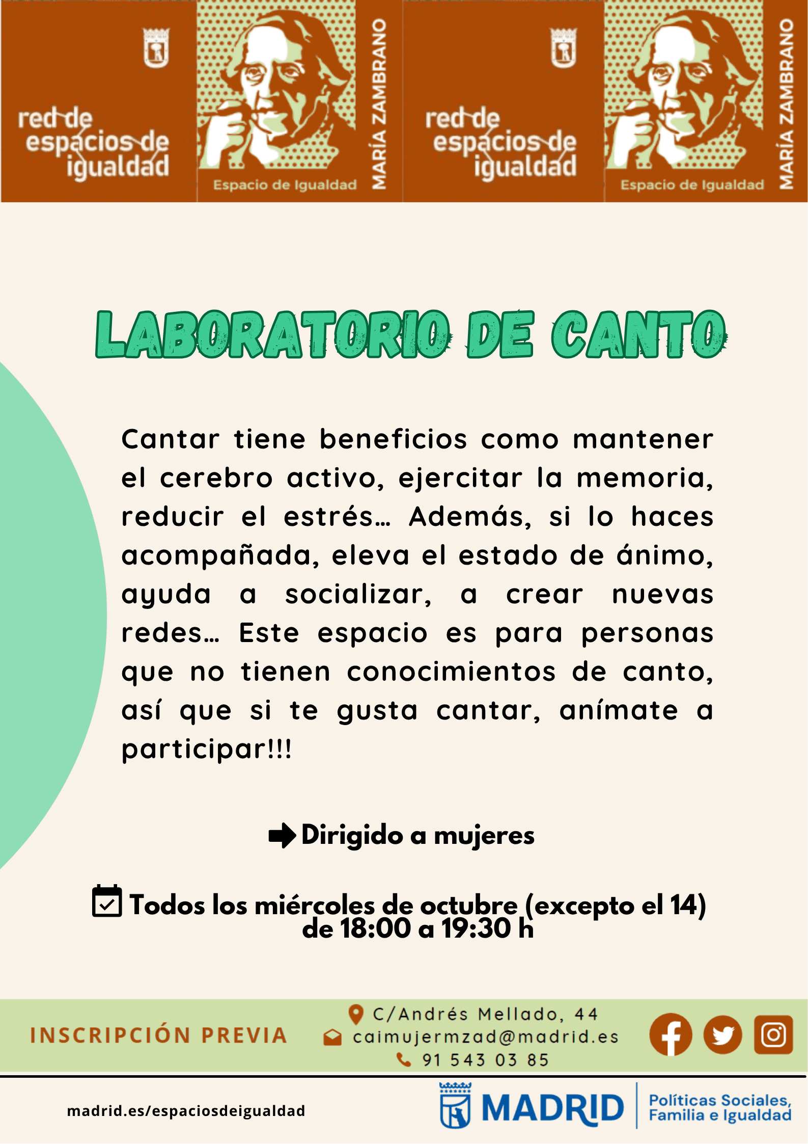 Laboratorio de canto