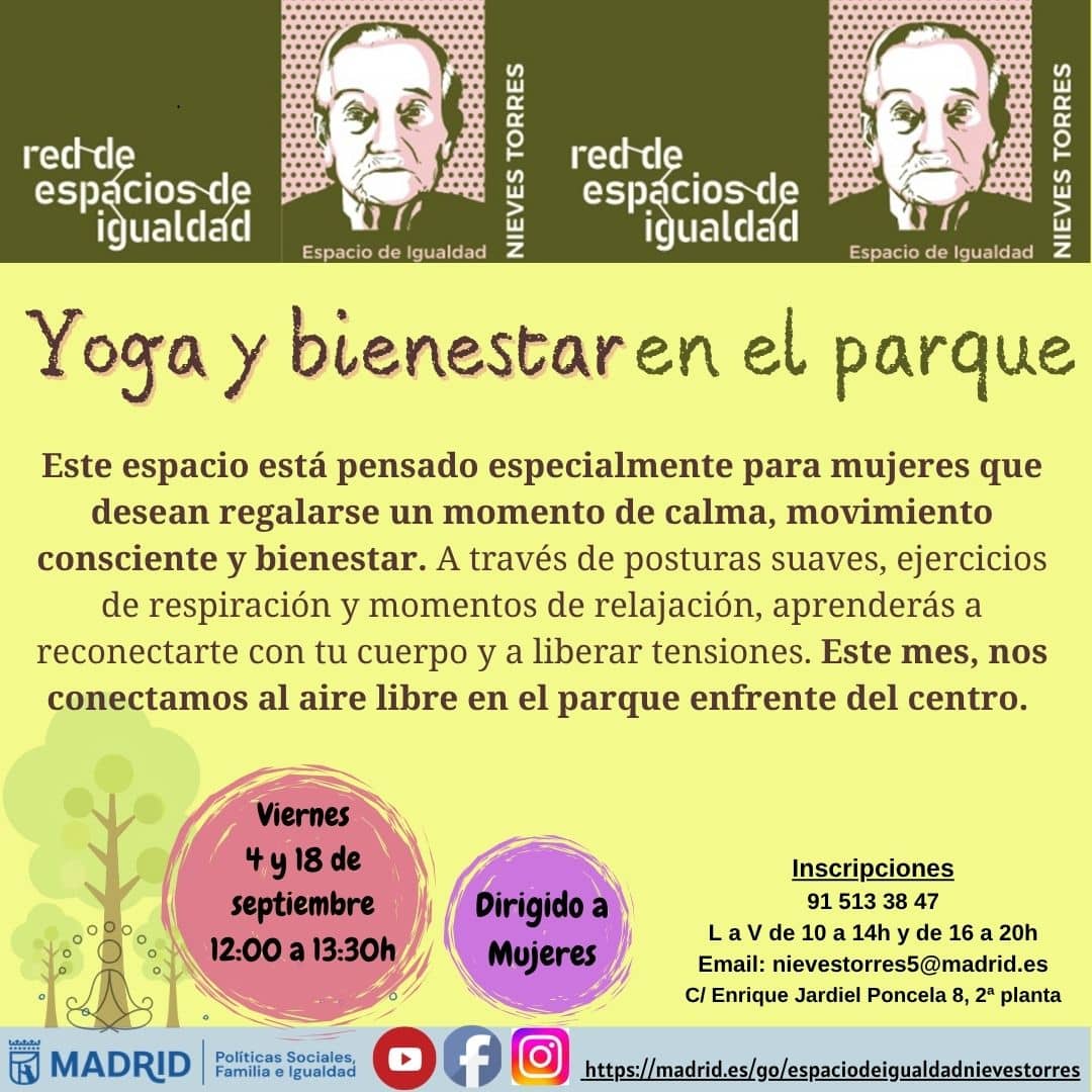 Yoga y bienestar en el parque