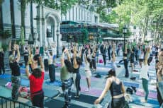 Morning Yoga at Bryant Park