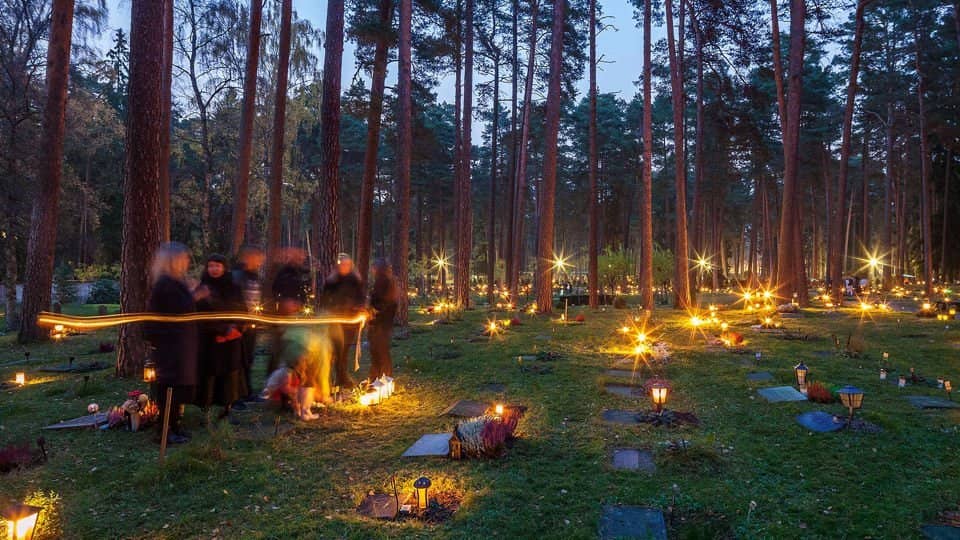 All Saints' Day at Skogskyrkogården