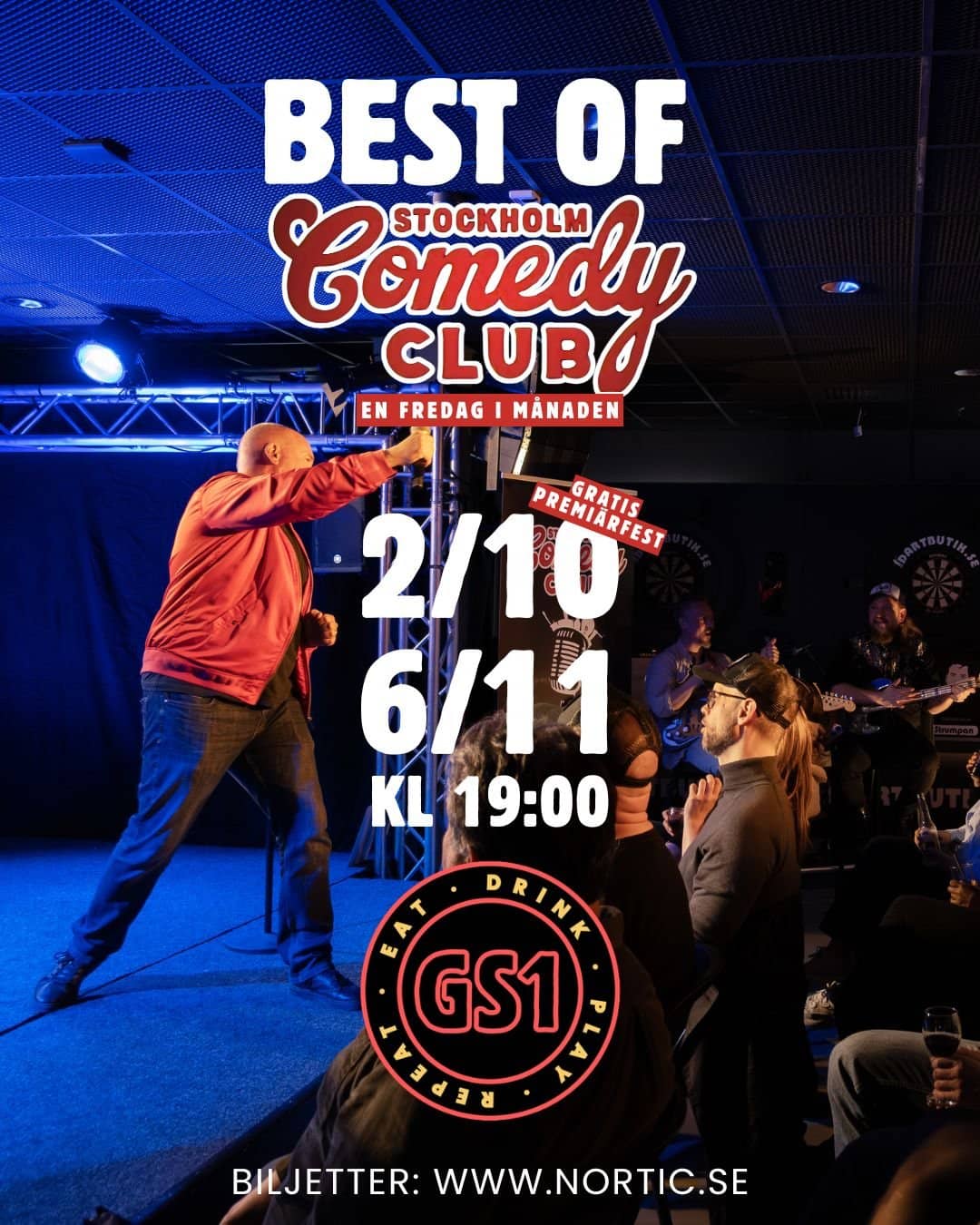 Best of Stockholm comedy club at Gamestreet 1