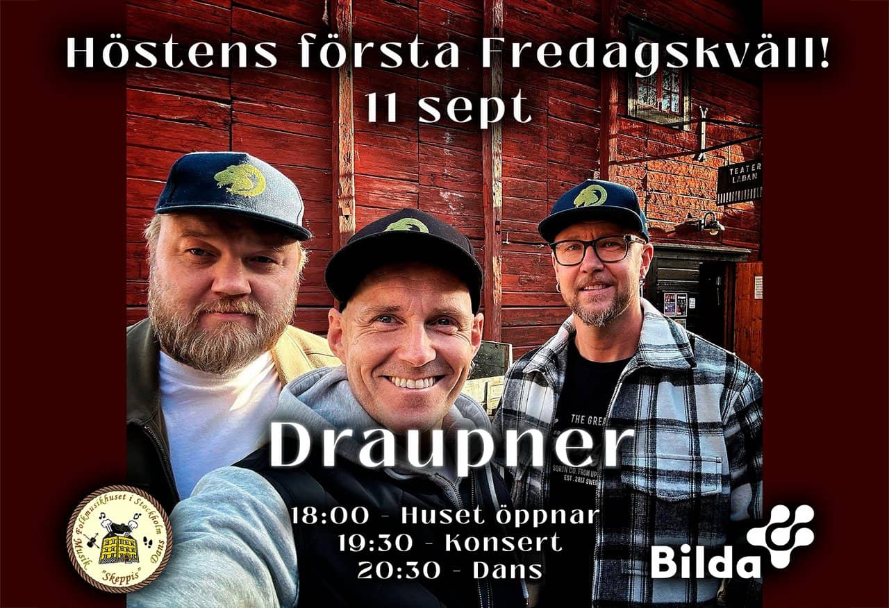 Consert & danceevening at Folkmusichouse!