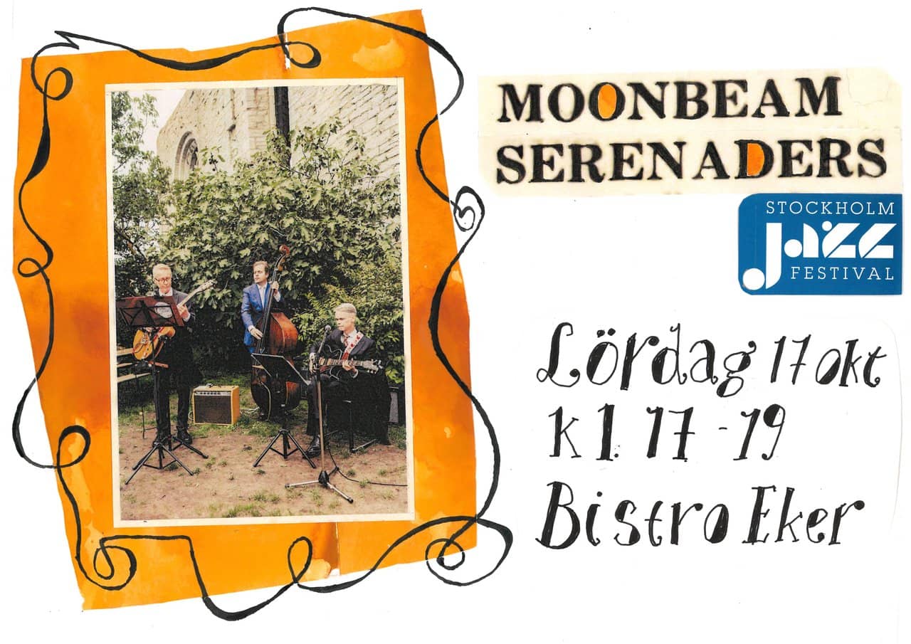 Moonbeam Serenaders Jazz trio at Bistro Eker!