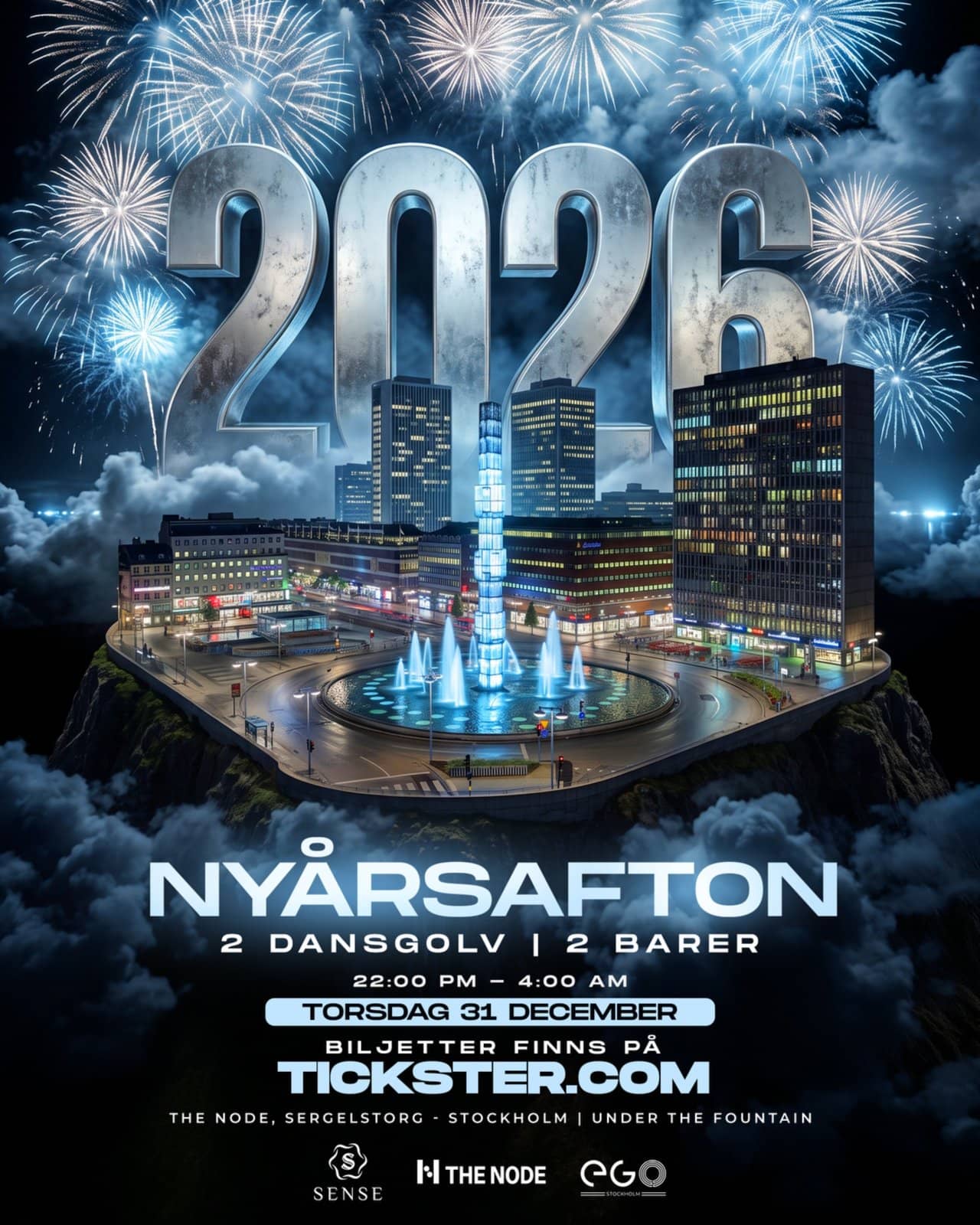 New Year's Eve 2026/2027 at The Node – Stockholm