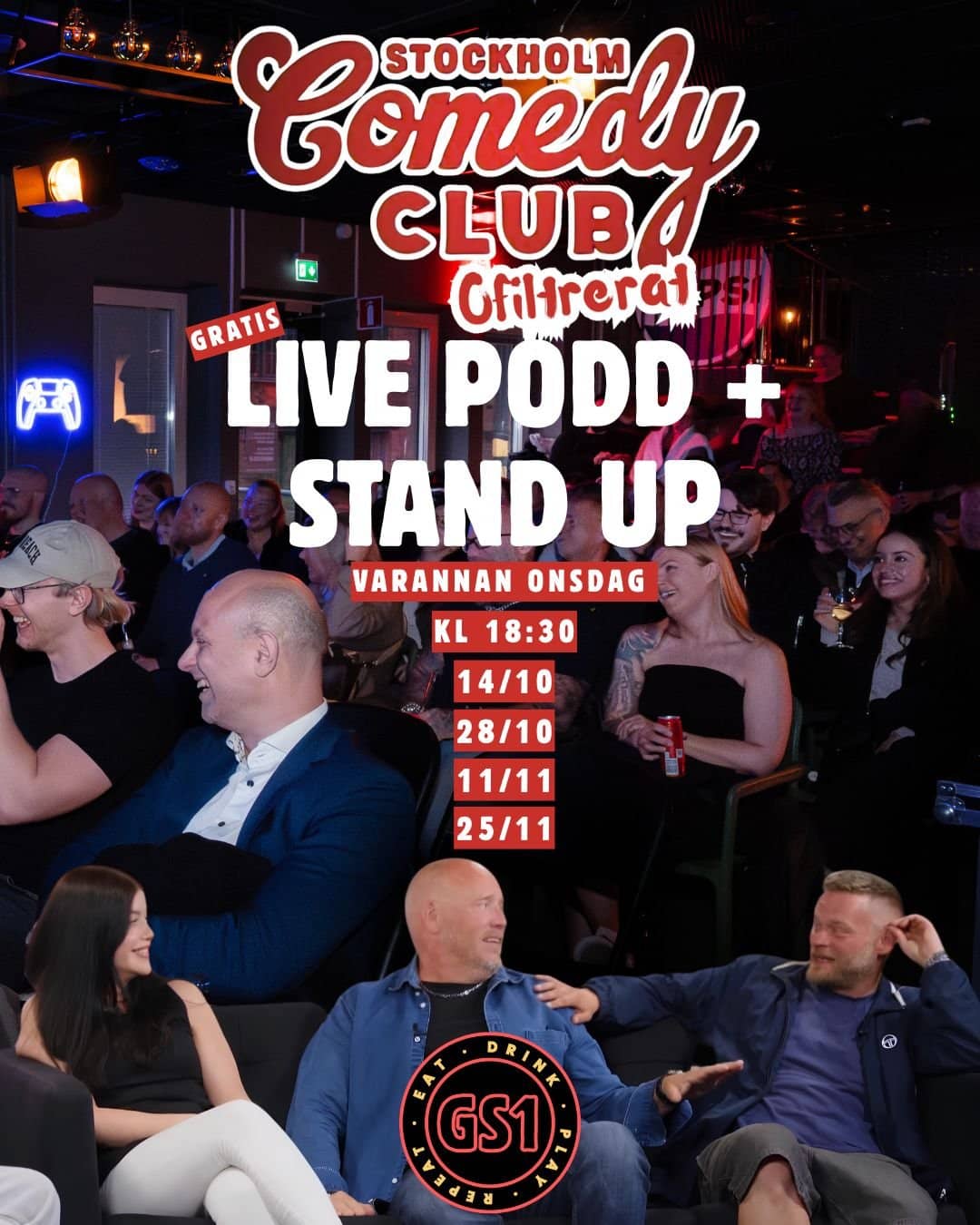 Stockholm Comedy Club unfiltered